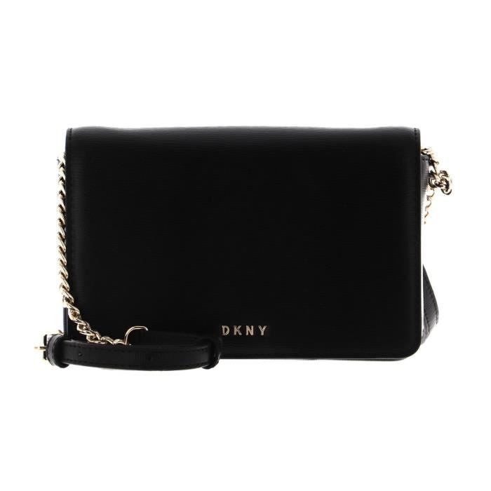 DKNY Bryant Park Full Flap Cross Body Bag in Black