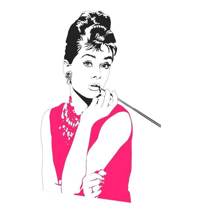 simple audrey hepburn drawing