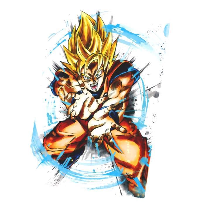 Decorative painting goku super saiyan kameha dragon ball dbz manga