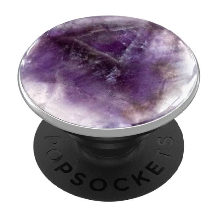 

Popsockets phone stand and grip (801579) – gemstone genuine amethyst