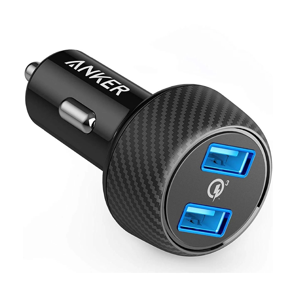 Buy Anker powerdrive speed 2 ports car charger - black in Saudi Arabia