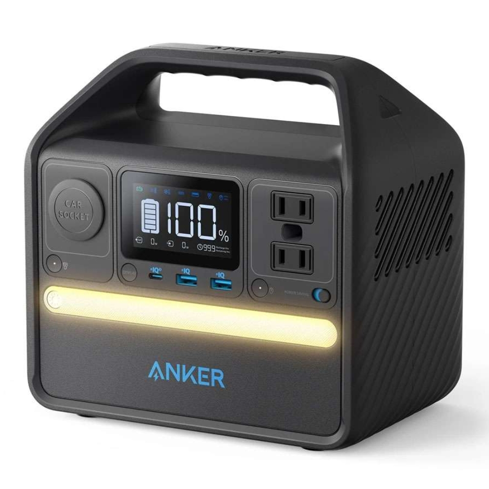 Buy Anker portable power station 256wh, 521 portable generator, 200w 5-port outdoor generat... in Saudi Arabia