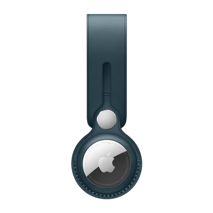 

Apple airtag leather loop - baltic blue