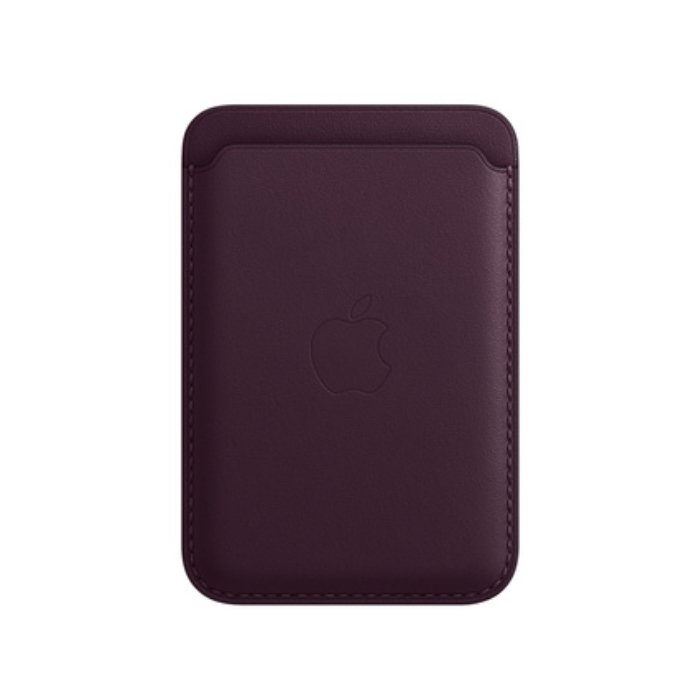 Buy Apple iphone magsafe leather wallet - dark cherry in Saudi Arabia