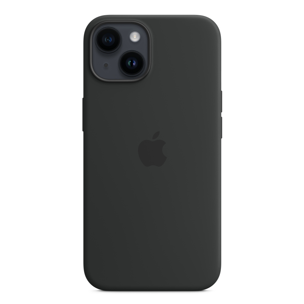 

Apple iphone 14 plus silicone case w/magsafe - midnight