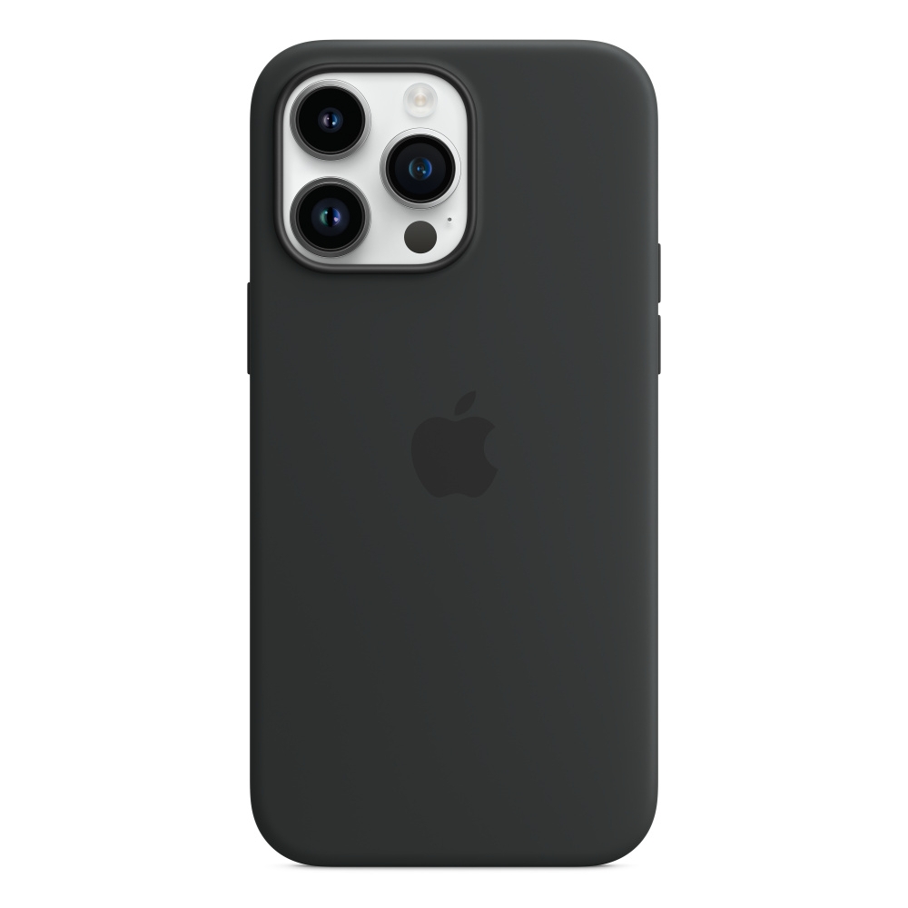 

Apple iphone 14 pro max silicone case w/magsafe - midnight