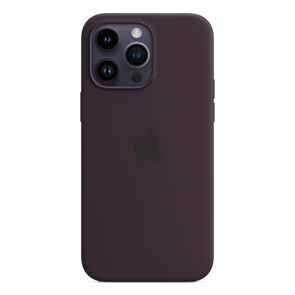 Apple iphone 14 pro max silicone case with magsafe | elderberry