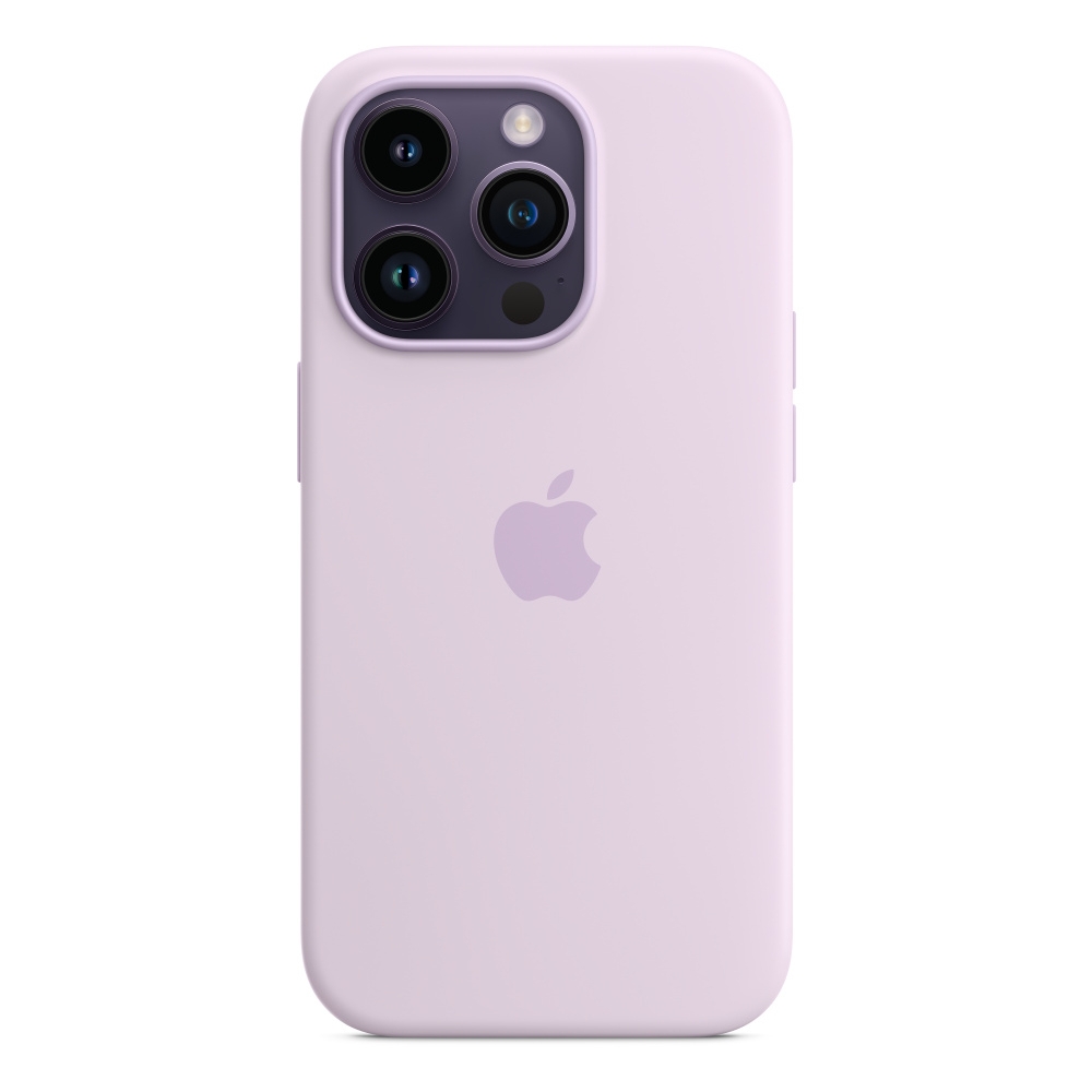 

Apple iphone 14 pro silicone case w/magsafe - lilac