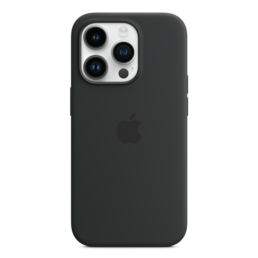 

Apple iphone 14 pro silicone case w/magsafe - midnight