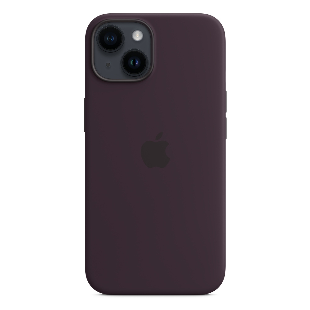 

Apple iphone 14 silicone case w/magsafe - elderberry