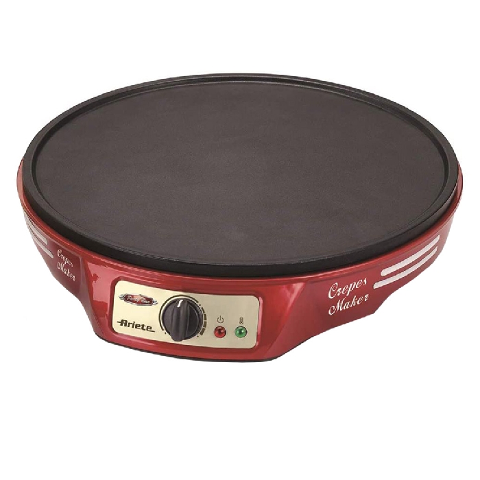 Ariete party time crepe maker 1000w (art183) - red