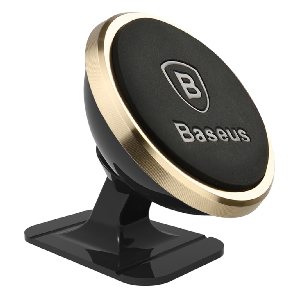 Buy Baseus 360 degree rotation magnetic mount - gold in Saudi Arabia