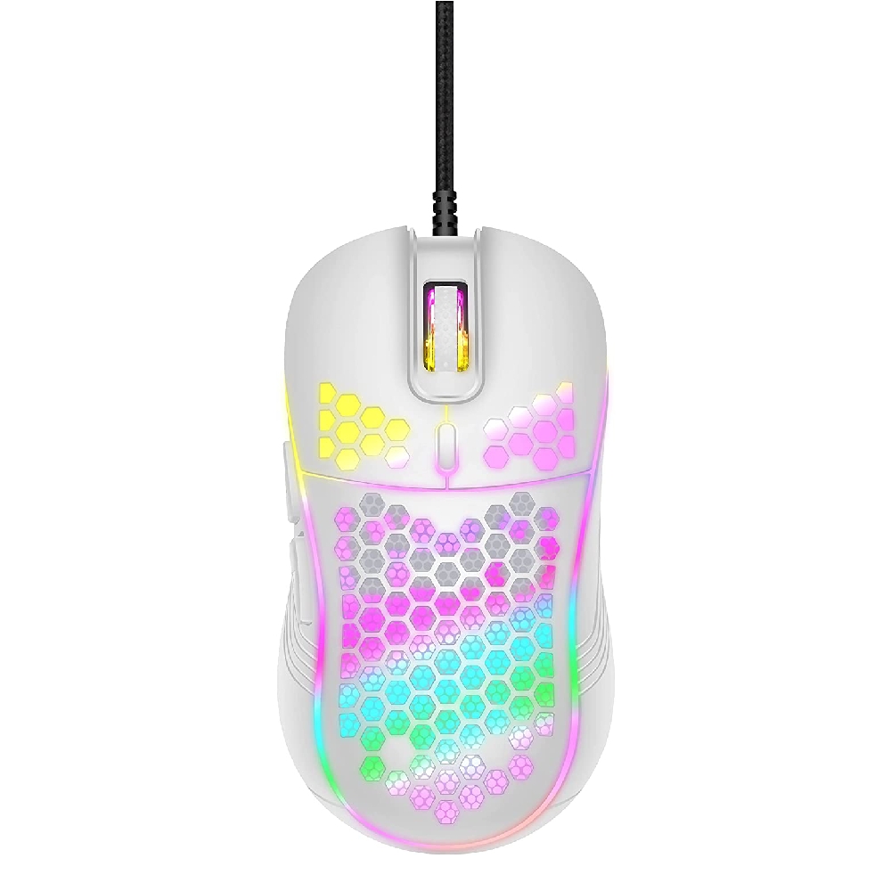 Buy Datazone ultra-fast gaming mouse with usb port - white in Saudi Arabia