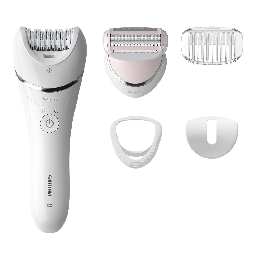 

Philips epilator series 8000 wet & dry cordless epilator with 5 accessories, bre710...