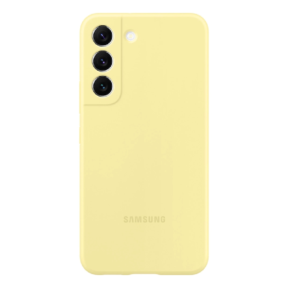 

Samsung s22 rainbow silicone cover - butter yellow