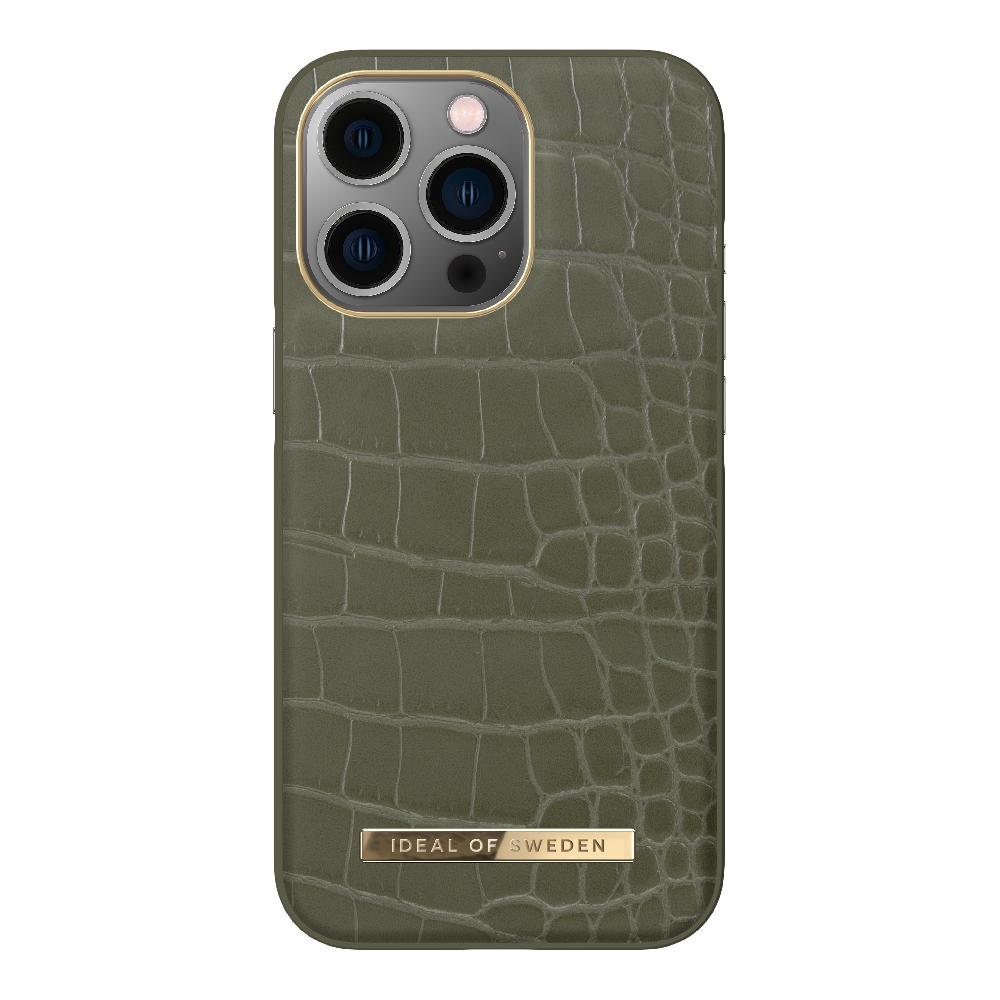 

Ideal of sweden iphone 13 pro case - khaki croco
