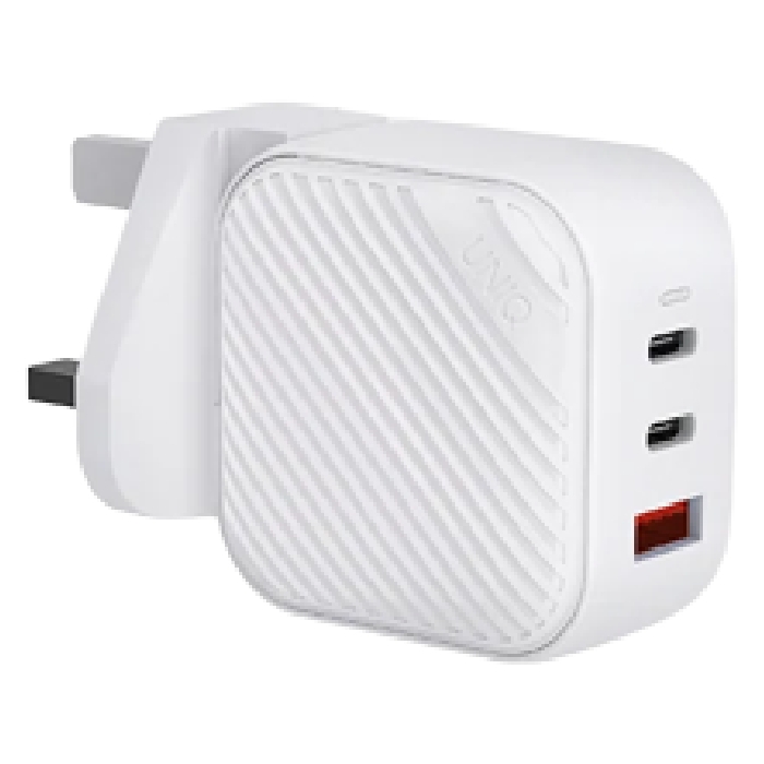 

Uniq verge pro gan usb-c 66w wall charger - white