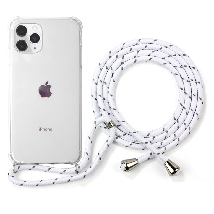 Buy Eq neck string case for iphone 13 pro max - white in Saudi Arabia