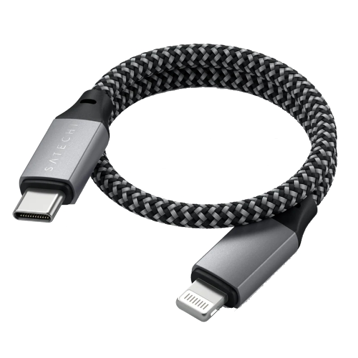 

Satechi usb-c to lightning 25cm cable - space grey