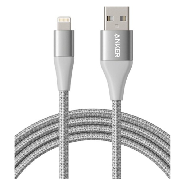 

Anker powerline+ ii usb-a to lightning 6 ft cable - silver