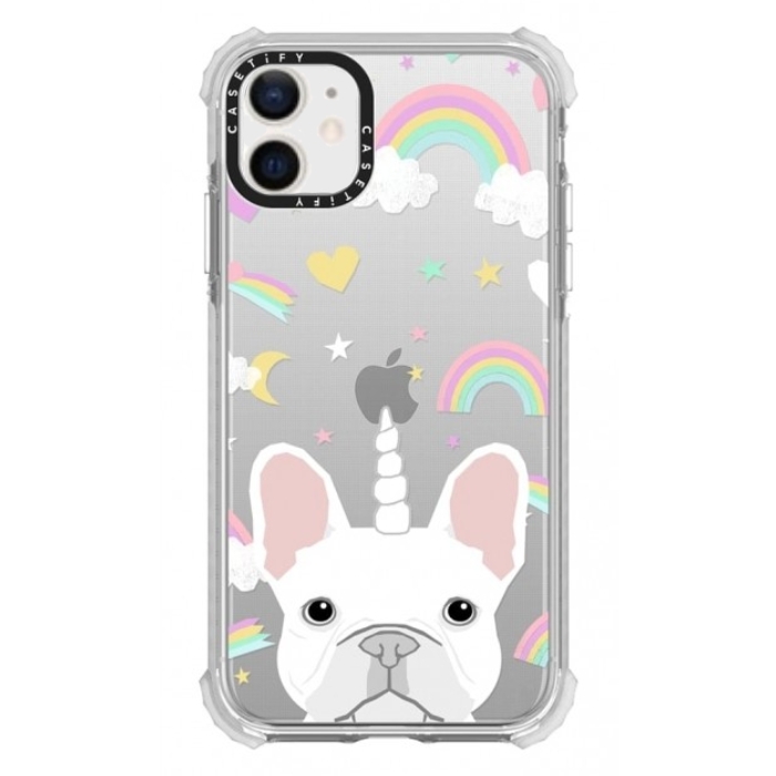 

Casetify french bulldog iphone 12 mini back case - clear