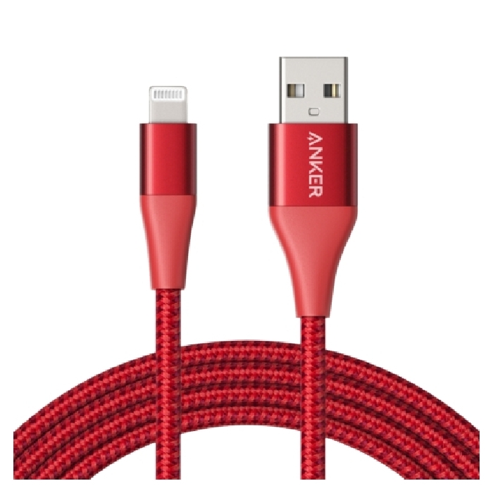 Buy Anker powerline+ ii lightning cable 1. 8m (a8453h93) - red in Saudi Arabia