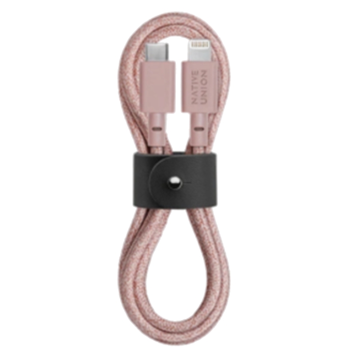 

Native union belt cable usb-c to lightning 1. 2m - rose