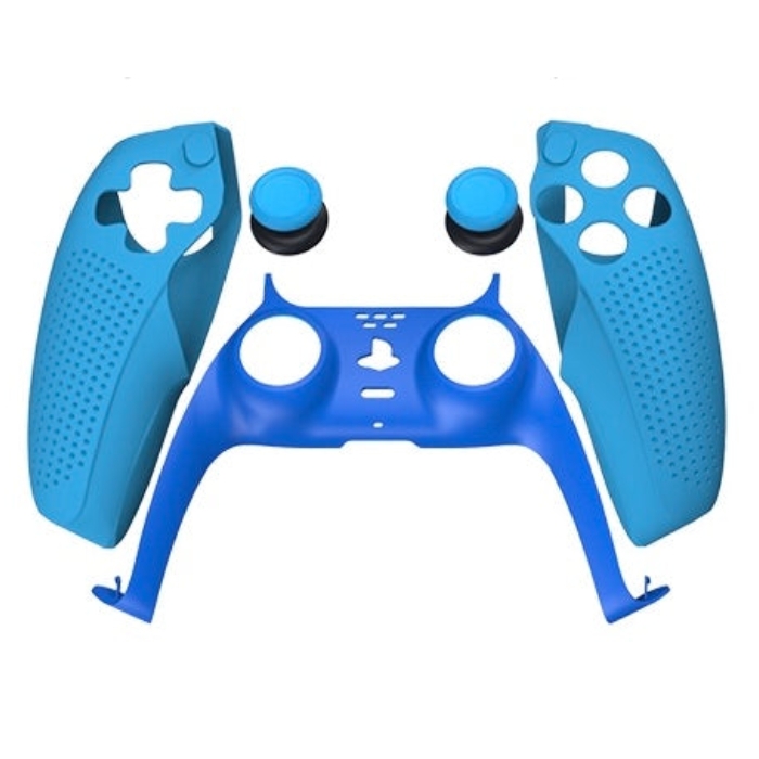 

Dobe 3 in 1 protection kit for ps5 controller - blue