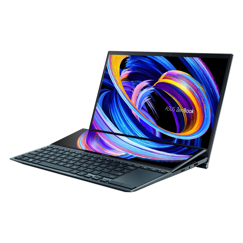 Buy Asus zenbook duo 14 intel core i7 11th gen, 16gb ram, 1tb ssd, 14-inch laptop - blue (u... in Kuwait