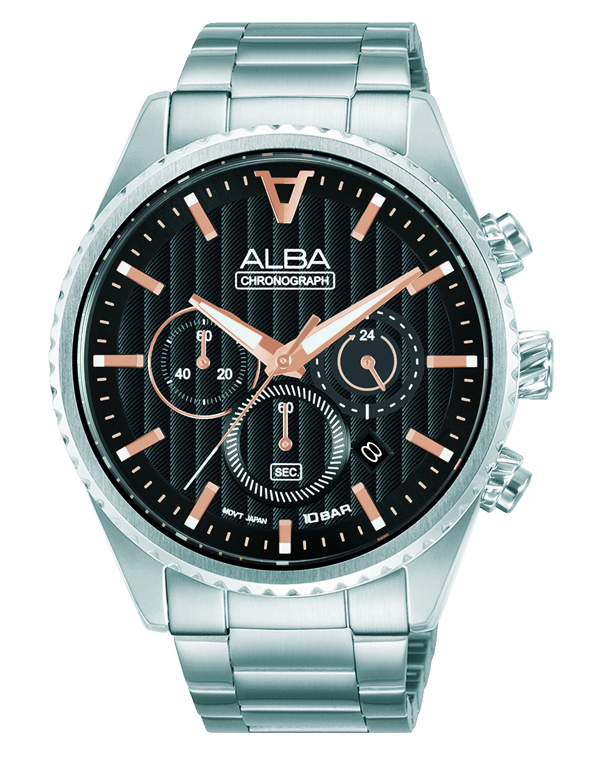 

Alba 43mm chrono quartz gents' watch - at3h81x1