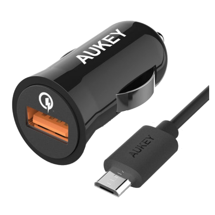 Buy Aukey 18w power all car charger - black in Saudi Arabia