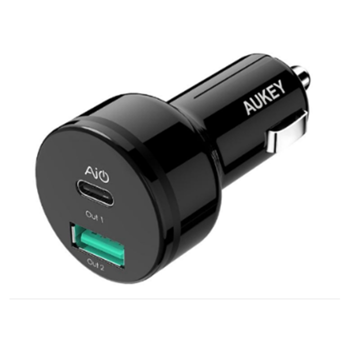 Buy Aukey 2ports power delivery 2. 0 car charger in Saudi Arabia