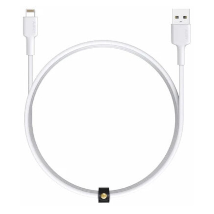 Aukey mfi lightning sync 1. 2m cable - white