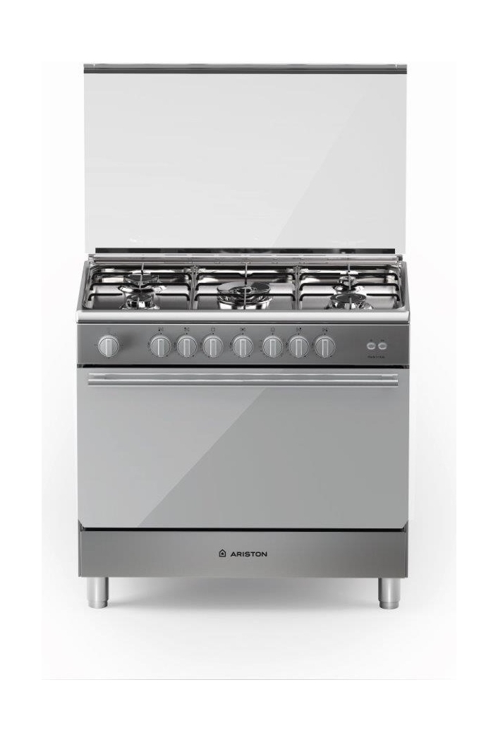 

Ariston 90cm 5 burner gas cooker (bam951egss) - stainless steel