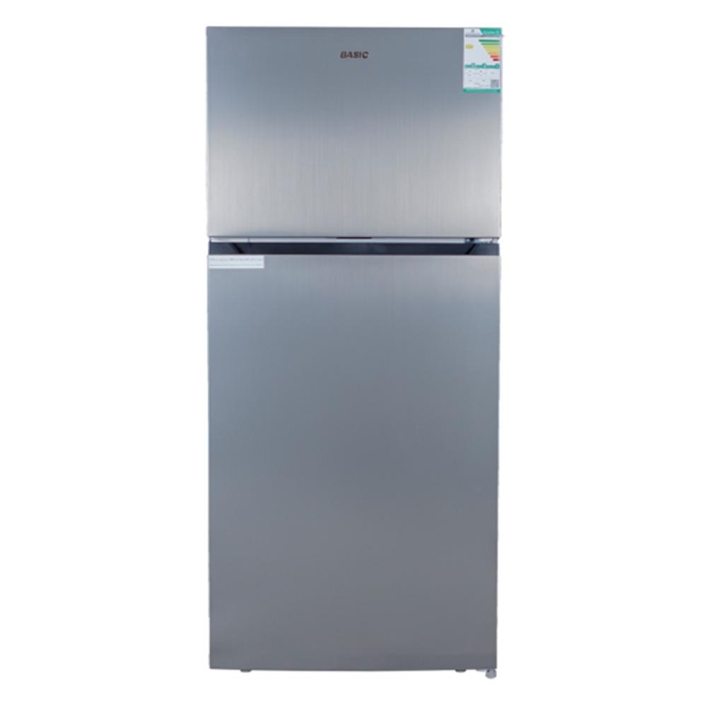 Buy Basic 16. 9 cft top freezer refrigerator silver (brd-600his) in Saudi Arabia
