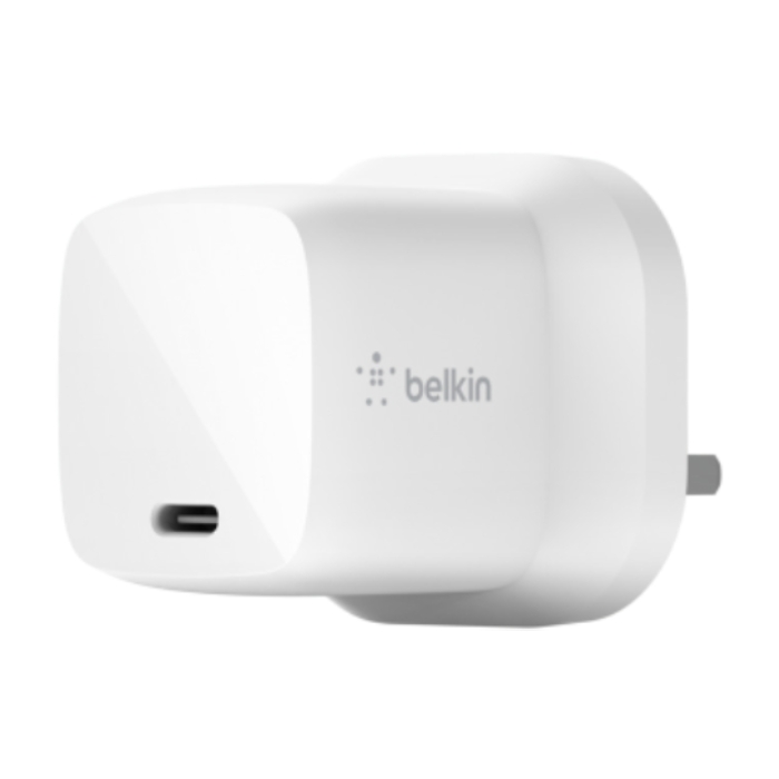 Buy Belkin 30w usb-c wall charger (wch001mywh) in Saudi Arabia