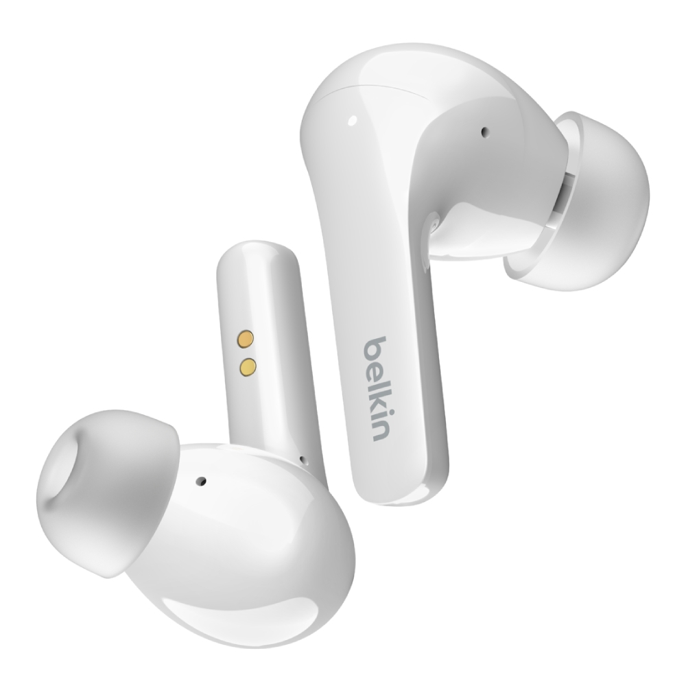 

Belkin soundform flow true wireless active noise-canceling earbuds - white