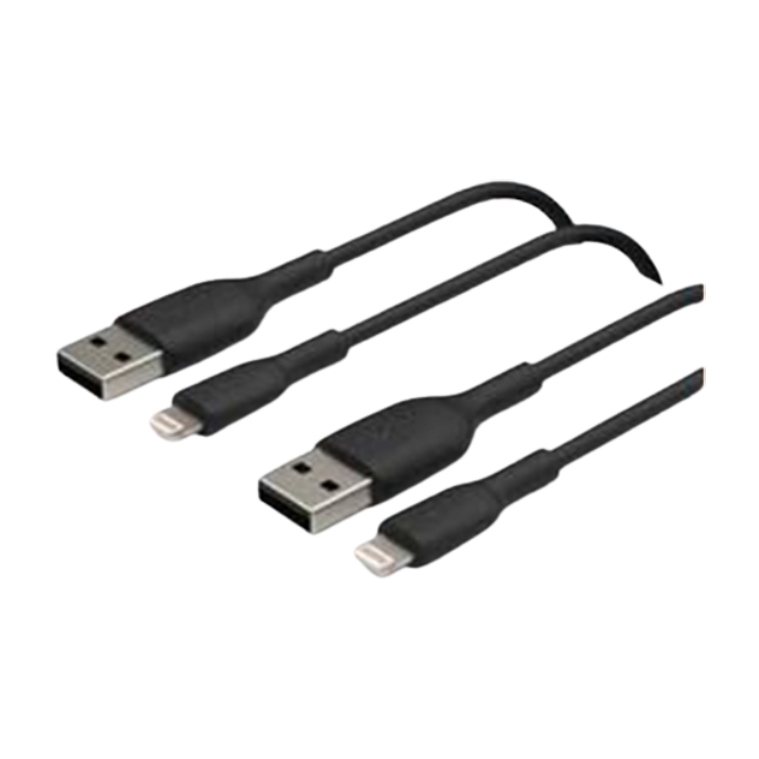 

Belkin 1m usb-a to lightning cable, dual pack - black