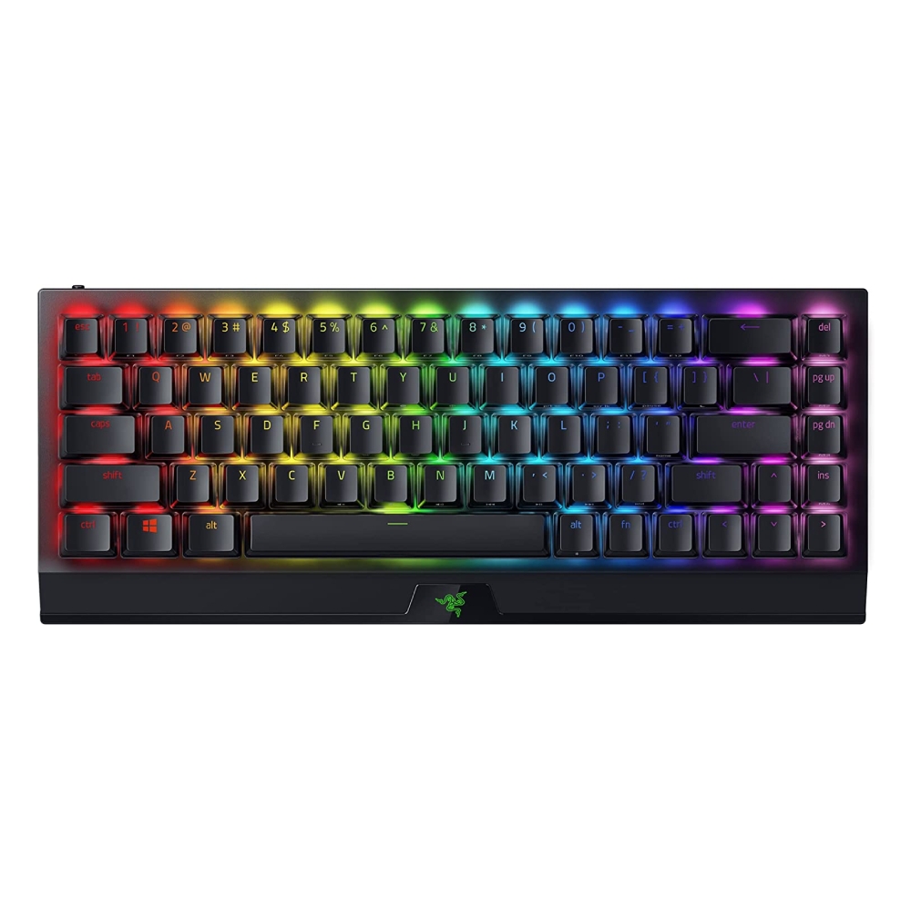 Buy Razer blackwidow v3 mini hyperspeed green switch wireless gaming keyboard - phantom pud... in Saudi Arabia