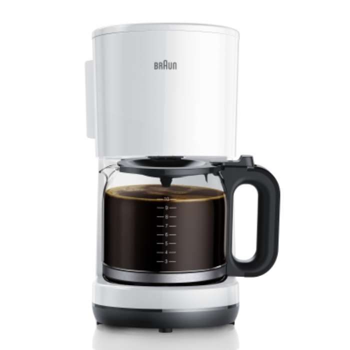 Buy Braun 1000w breakfast 1 drip coffee maker (kf1100wh) in Saudi Arabia