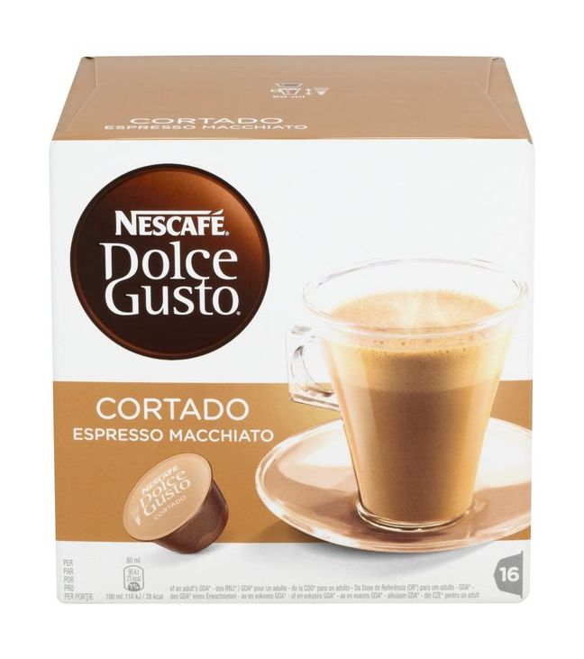 Dolce gusto cortado espresso macchiato - 16 servings