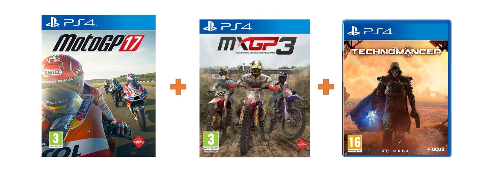 

Motogp 17 + mxgp3 + the technomancer: playstation 4 game
