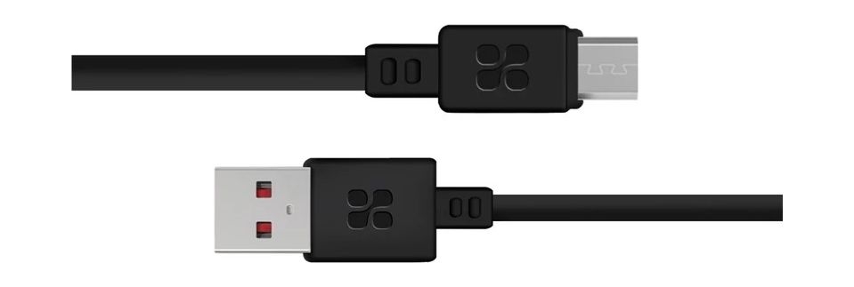 

Promate microcord-1 usb-a to micro-usb charge & sync cable - black