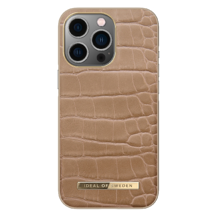 

Ideal of sweden iphone 13 pro case - camel croco