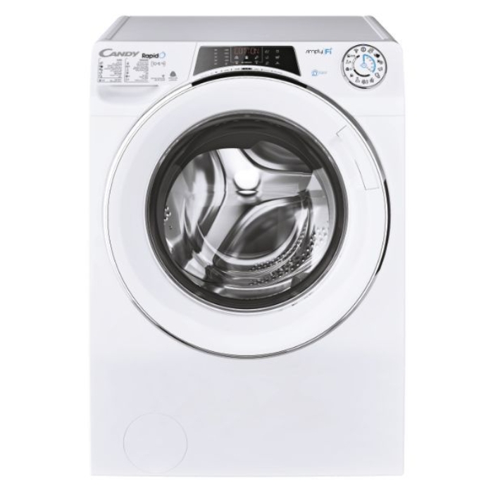 Buy Candy 14kg front load washing machine (ro14146dwmc8z-19) white in Saudi Arabia