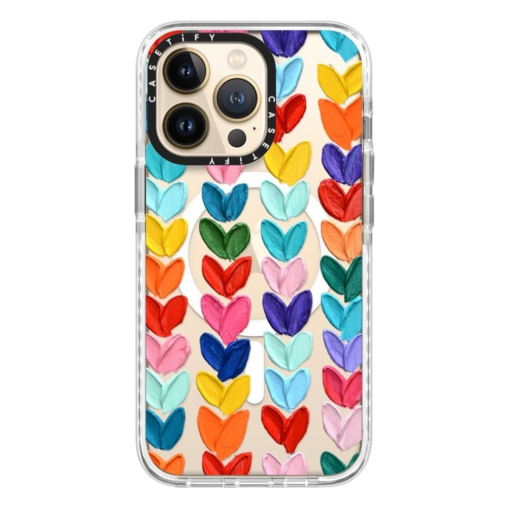 Casetify magsafe case for iphone 13 pro - polka hearts