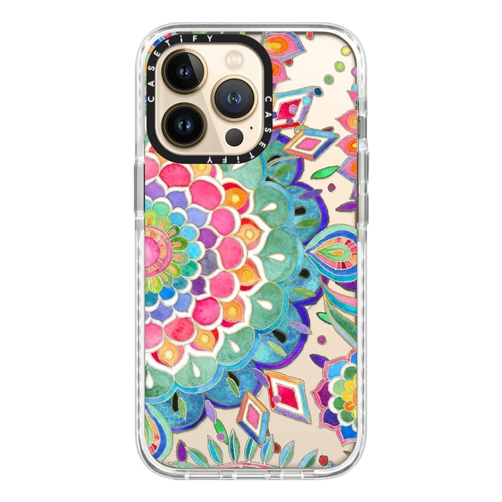 Casetify magsafe case for iphone 13 pro - celebration clear
