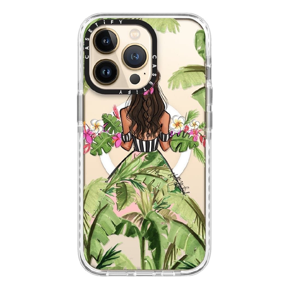 

Casetify magsafe case for iphone 13 pro - tropical palm
