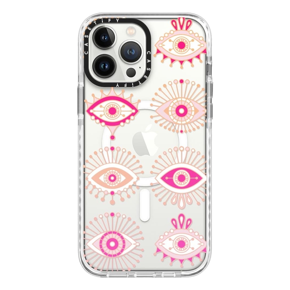 Buy Casetify magsafe case for iphone 13 pro max - pink/peach eye in Kuwait