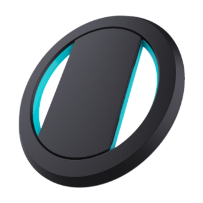 

Ohsnap phone grip - black / cyan